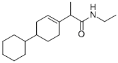 Propanamide, 2-(4-cyclohexyl-1-cyclohexen-1-yl)-N-ethyl- 结构式