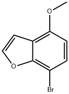 7-溴-4-甲氧基-1-苯并呋喃 结构式