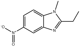 2-乙基-1-甲基-5-硝基-1H-苯并[D]咪唑 结构式