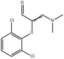 2-(2,6-DICHLOROPHENOXY)-3-(DIMETHYLAMINO)ACRYLALDEHYDE 结构式