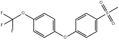 1-(4-(TRIFLUOROMETHOXY)PHENOXY)-4-(METHYLSULFONYL)BENZENE 结构式