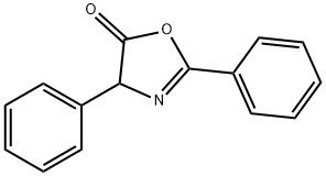 2,4-二苯基-1,3-恶唑-5(4H)-酮 结构式