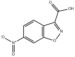 6-硝基苯并[D]异噁唑-3-羧酸 结构式