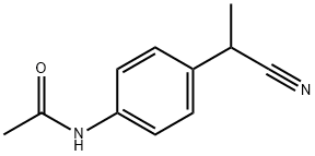 4'-(1-氰乙基)乙酰苯胺 结构式