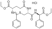 L-GAMMA-谷氨酰基-S-苄基-L-半胱氨酰基-2-苯基甘氨酸二乙酯盐酸盐 结构式