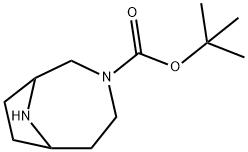 3,9-二氮杂双环[4.2.1]壬烷-3-羧酸叔丁酯 结构式