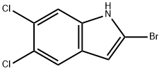 2-BROMO-5,6-DICHLORO-1H-INDOLE 结构式