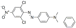 N-[4-[(2,6-Dichloro-4-nitrophenyl)azo]phenyl]-N-methyl-benzene        methaneamine 结构式