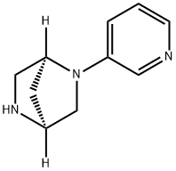 2,5-Diazabicyclo[2.2.1]heptane,2-(3-pyridinyl)-,(1S,4S)-(9CI) 结构式