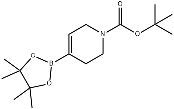 N-Boc-1,2,5,6-四氢吡啶-4-硼酸频哪醇酯 结构式