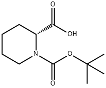 N-Boc-D-哌啶-2-羧酸 结构式