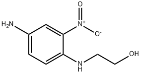 2-(4-氨基-2-硝基苯胺基)乙醇 结构式