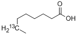 Octanoic  acid-7-13C 结构式