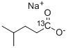 异己酸钠-1-13C 结构式
