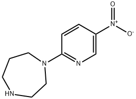 1-(5-硝基吡啶-2-基)-1,4-二氮杂庚环 结构式