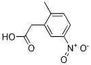 2 - (2 - 甲基-5 - 硝基苯基)乙酸 结构式