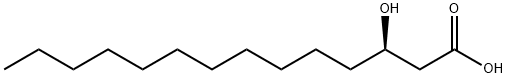(R)-3-羟基十四烷酸 结构式