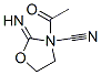 2-Oxazolidinimine, 3-acetyl-N-cyano- (9CI) 结构式