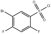5-溴-2,4-二氟苯磺酰氯 结构式