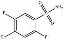 4-氯-2,5-二氟苯-1-磺酰胺 结构式