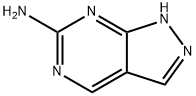 1H-吡唑并〔3,4-D]嘧啶-6-胺 结构式