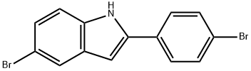 5-溴-2-(4-溴苯基)-1H-吲哚 结构式