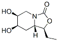 3H-Oxazolo[3,4-a]pyridin-3-one,1-ethylhexahydro-6,7-dihydroxy-,(1S,6S,7R,8aS)-(9CI) 结构式