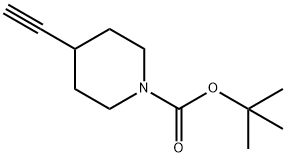 1-Boc-4-乙炔基哌啶 结构式