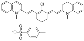2-[2-[2-Chloro-3-[2-(1,3-dihydro-1-methyl-2H-quinolinylidene)ethylidene]-1-cyclohexen-1-yl]ethenyl]-1-methyl-quinolinium 结构式