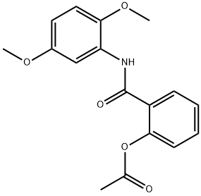 2-(2,5-diMethoxyphenylcarbaMoyl)phenyl acetate 结构式
