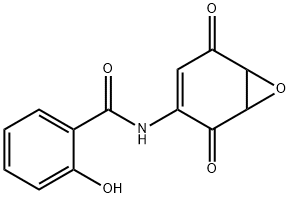 N-{2,5-dioxo-7-oxabicyclo[4.1.0]hept-3-en-3-yl}-2-hydroxybenzaMide 结构式