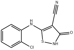 5-(2-氯苯胺)-3-羟基异磺胺-4-腈 结构式