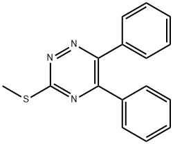 3-(甲硫基)-5,6-二苯基-1,2,4-三嗪 结构式