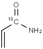 丙烯酰胺-13C 结构式