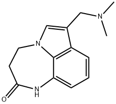 7-[(Dimethylamino)methyl]-3,4-dihydropyrrolo[1,2,3-ef]-1,5-benzodiazepin-2(1H)-one 结构式