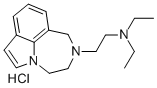 Pyrrolo(3,2,1-jk)(1,4)benzodiazepine, 2-(2-(diethylamino)ethyl)-1,2,3, 4-tetrahydro-, dihydrochloride 结构式