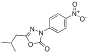 2-Isobutyl-4-(p-nitrophenyl)-1,3,4-oxadiazol-5(4H)-one 结构式