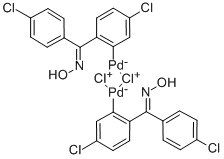 二-Μ-氯双[5-氯-2-[(4-氯苯基)(羟基亚氨基-ΚN)甲基]... 结构式