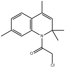 2-氯-1-(2,2,4,7-四甲基喹啉-1(2H)-基)乙烷-1-酮 结构式