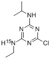 2-氯-4-乙胺基-15N-6-异丙胺基-三嗪 结构式