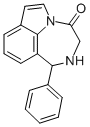 Pyrrolo(3,2,1-jk)(1,4)benzodiazepin-4(1H)-one, 2,3-dihydro-1-phenyl- 结构式