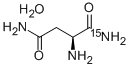 Α-L-天冬酰胺-15N 一水合物 结构式