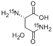 L-ASPARAGINE H2O (15N2) 结构式