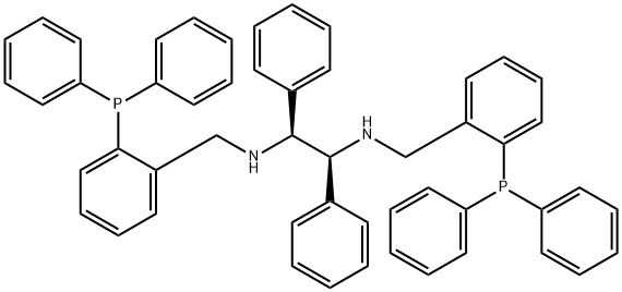 S,S-N,N'-BIS[[2-(DIPHENYLPHOSPHINO)PHENYL]METHYL]-1,2-DIPHENYL-1,2-ETHANEDIAMINE 结构式