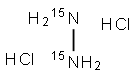 肼-15N2 二盐酸盐 结构式