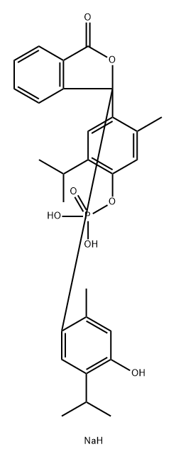 单磷酸麝香草酚酞二钠盐 结构式
