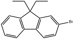2-溴-9,9-二乙基芴 结构式
