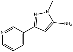 1-甲基-3-吡啶-3-基-1H-吡唑-5-胺 结构式