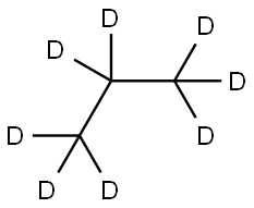 丙烷-D8 结构式