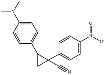 2-[4-(Dimethylamino)phenyl]-1-(4-nitrophenyl)-1-cyclopropanecarbonitrile 结构式